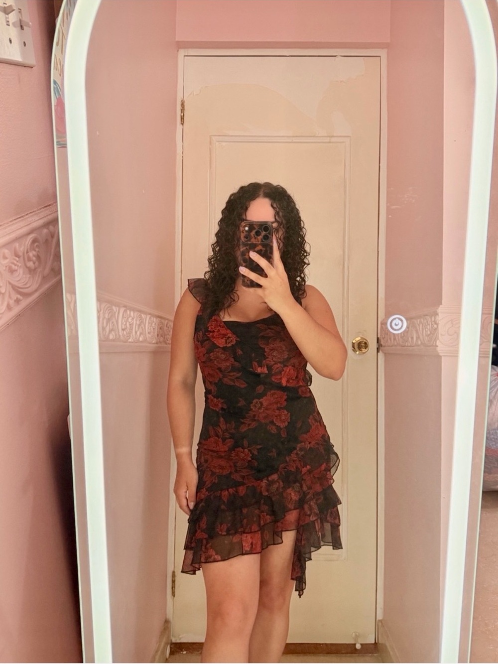 NWT Peppermayo Love You Mesh Mini Dress Midnight Rosa